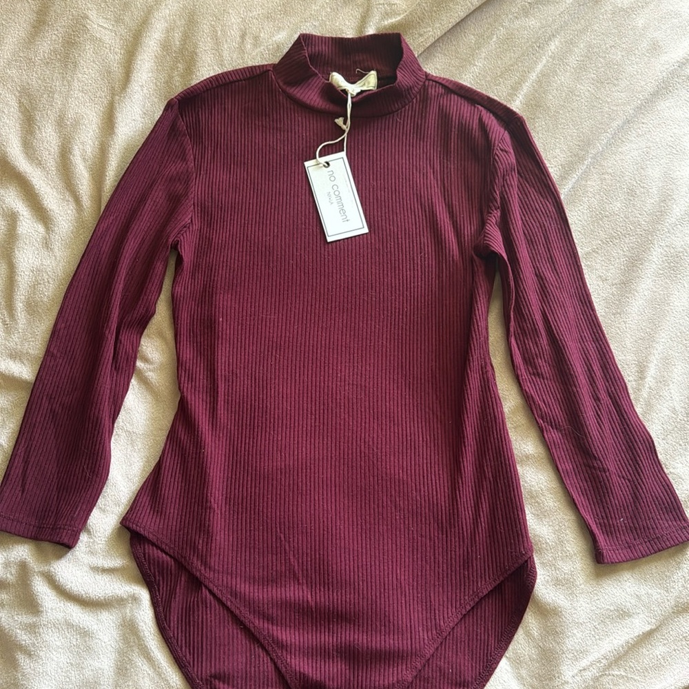 Long sleeve mock neck bodysuit